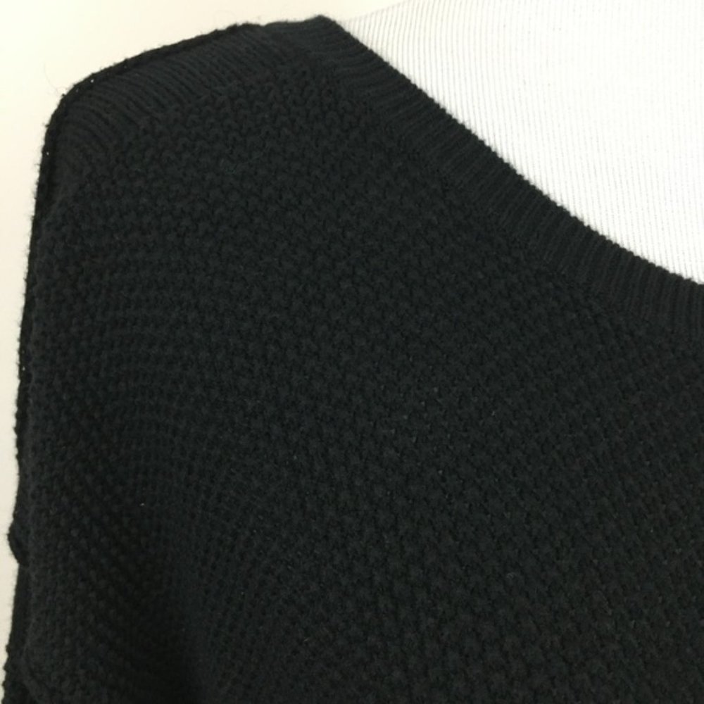 Vince cashmere cotton seed stitch waffle knit boxy relaxed fit pullover sweater - Picture 8 of 16